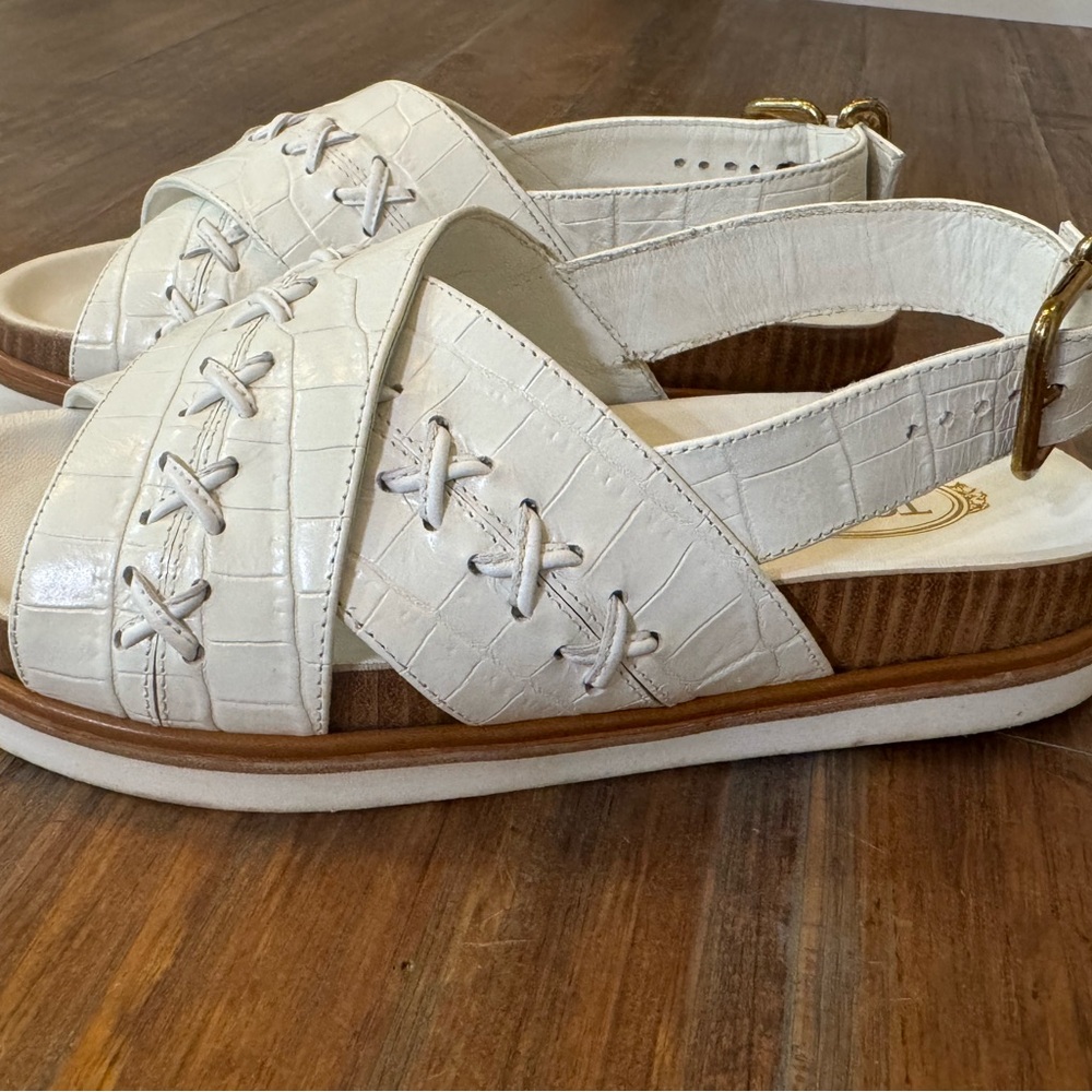 White Leather Sandals